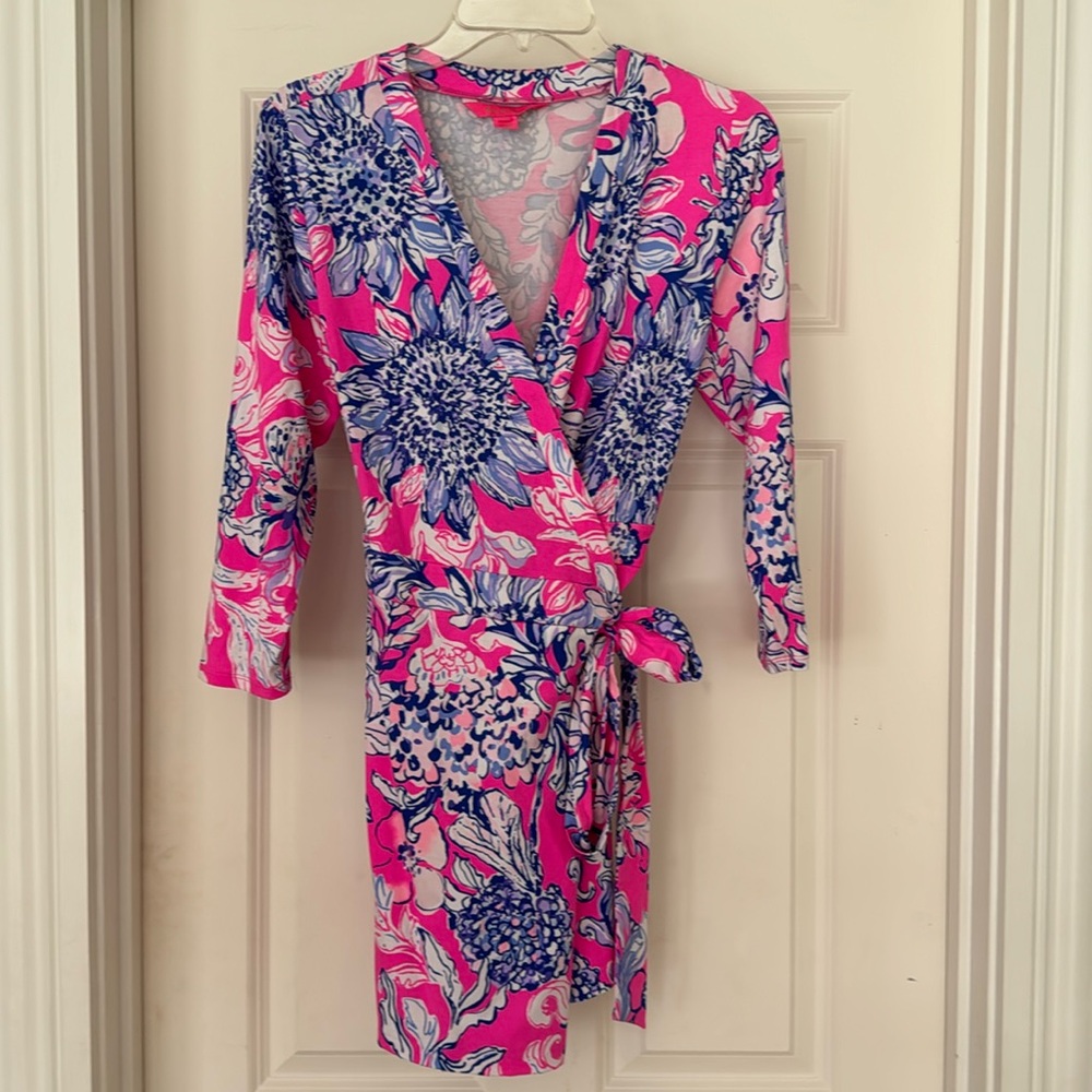 Lilly Pulitzer Pink and Blue Floral Romper